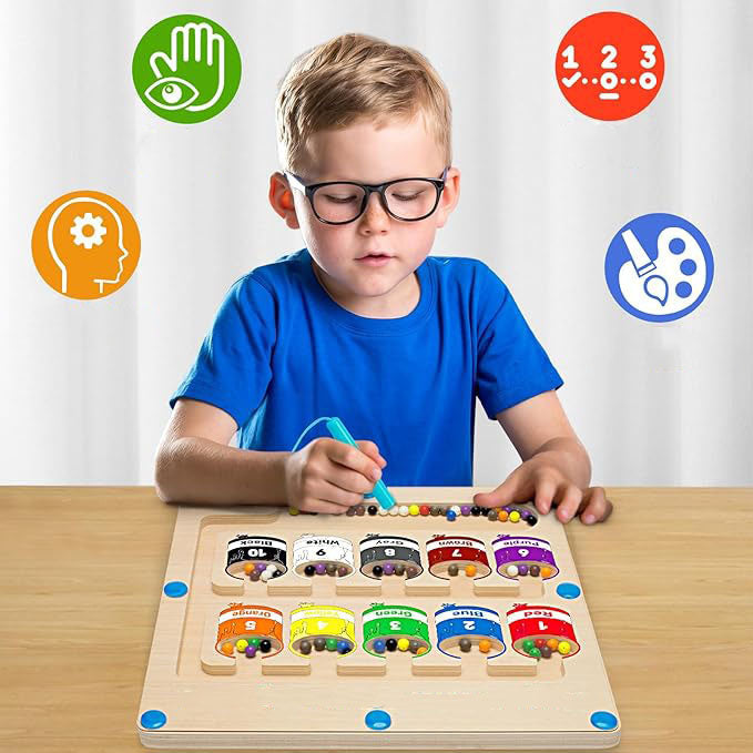 MagicLab™ – Jeu Éducatif Montessori | Labyrinthe Magnétique pour Enfants